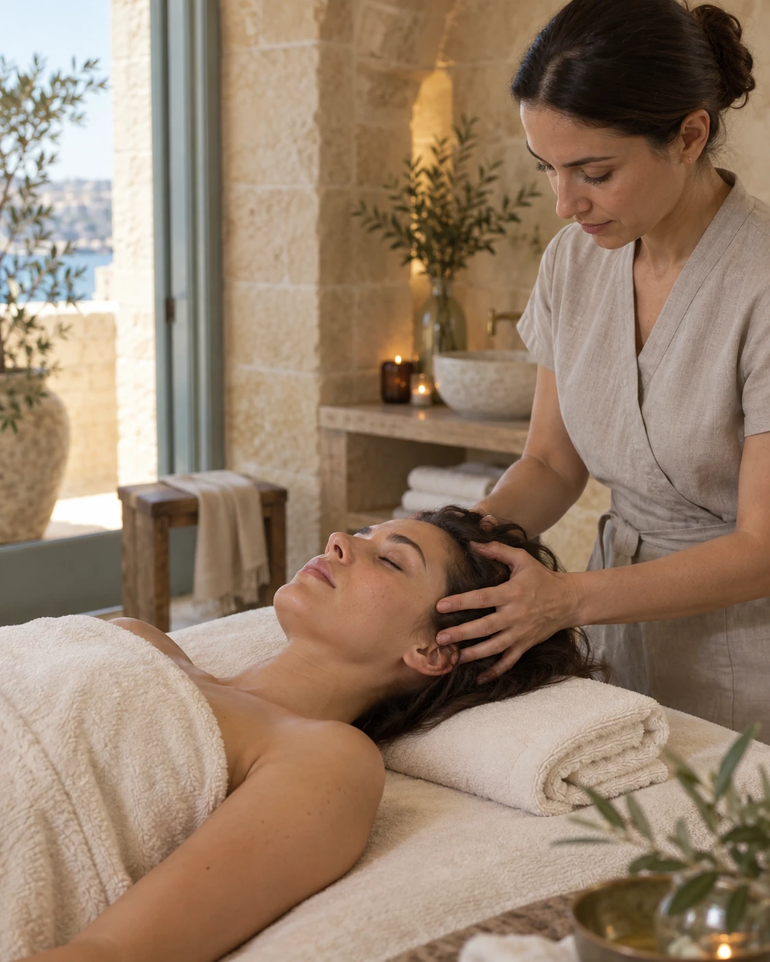 A slow head and scalp ritual at Lispa
